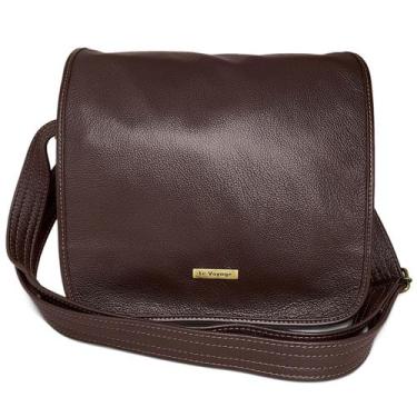 Imagem de Bolsa Carteiro Feita De Couro Masculina Alça Tiracolo - Le Voyage, Mar