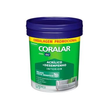 Imagem de Kit Pintura Coralar 20L Branco Neve Com Trincha Dupla 538 Ferramenta Profissional