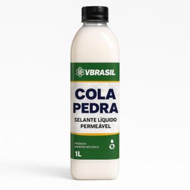 Imagem de Cola Pedra 1 Litro Vbrasil Fixador Selante Líquido permeável