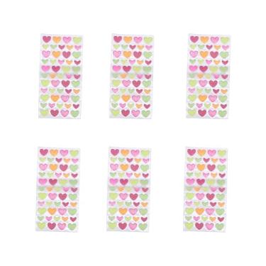 Imagem de OPPWONG 6 Adesivos de Coração Com Brilho 3D Adesivos Autoadesivos para Decorar Garrafas de água, Quadros de Avisos, álbuns de Recortes, Guitarras, Placas, Cartazes, Caixas