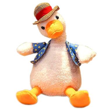 Imagem de Falando Brinquedo de Pelúcia Pato Cantando Música Repetir Gravação Brinquedo Patos Eletrônico Inteivo Brinquedo de Pelúcia Para Meni Meninas Aniversário Presente Do Feriado
