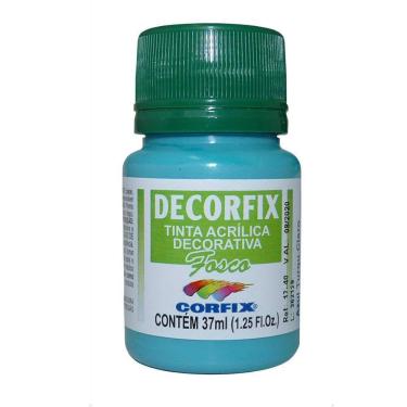 Imagem de Tinta Decorfix Fosca 438 Azul Turquesa Claro 37Ml
