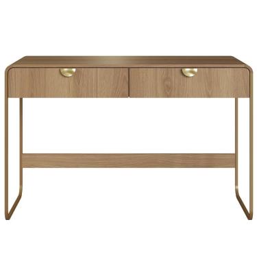 Imagem de Escrivaninha Organico 2 Gavetas 125 Cm 28067 Artesano Hanover Dourado