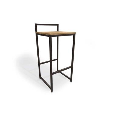 Imagem de Banqueta Sala de Jantar Industrial LI024 1 Un Freijo/Preto - Kappesberg