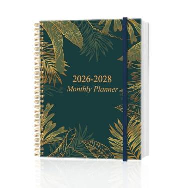 Imagem de Agenda mensal 2026-2028, calendário de três anos de setembro de 2025 a dezembro de 2028 com encadernação espiral, bolso interno, fecho elástico, agenda de 40 meses para casa | escola | escritório