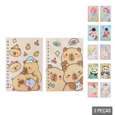 Imagem de Caderneta de Anotações Espiral 2 Pç 38 FL - Tudo em Caixa