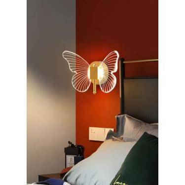 Imagem de Arandela Led Borboleta Dourada Luz 3000k Decorativa Moderna Bivolt Dourado