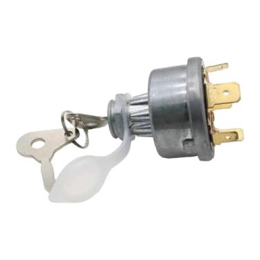Imagem de Ysyqkn Interruptor de Ignição com 2 Chaves, Fácil Instalação, Motor de Arranque a Gasolina 4P. Substitui O JK406B para Colheitadeiras, Golf E Kart.
