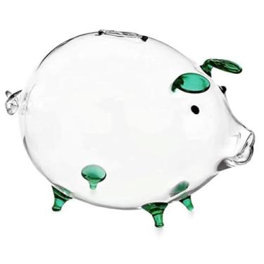 Imagem de ZABEES Mealheiros, caixa para guardar moedas, vidro transparente, lembrança, nascimento, cofrinho, presentes práticos para aniversário, Páscoa