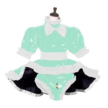 Imagem de Conjunto de calcinhas femininas com fecho, plus size, verde claro, 7GG