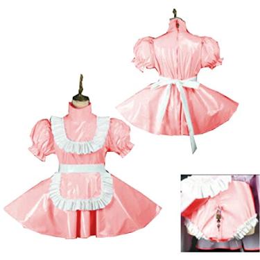 Imagem de Vestidos de empregada plus size estilo Sissy Dress Locable Sweet Dress Costume, raiz de lótus, rosa, 4GG