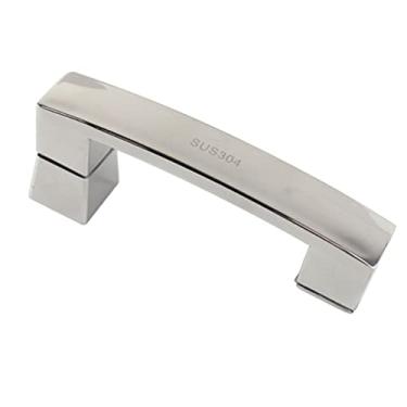 Imagem de Maçaneta de porta de celeiro deslizante, maçanetas de aço inoxidável resistentes para chuveiro de banheiro, maçaneta de porta de vidro (tamanho : 145 mm)