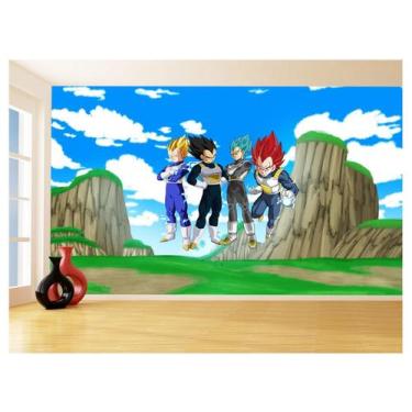 Imagem de Papel De Parede Dragon Ball Goku Vegeta Anime 3,5M Dbz472 - Você Decor