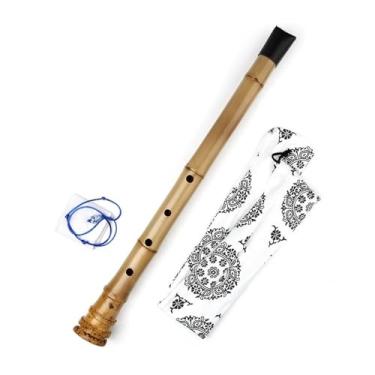 Imagem de Flauta de bambu profissional artesanal natural Shakuhachi 1,8 D chave instrumentos musicais flautas flauta