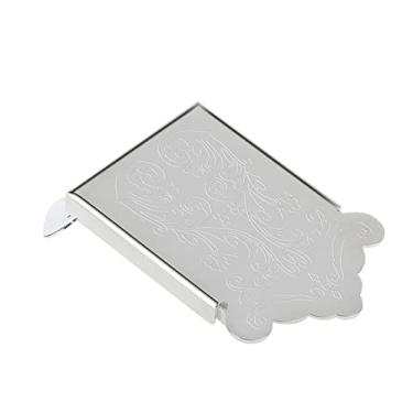 Imagem de Matybobe Peça traseira de guitarra bandolim design esculpido ponte de ferro durável substituição para músicos (prata)