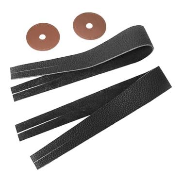 Imagem de harayaa Alças de mão para pratos, acessórios para instrumentos de percussão, alças de mão práticas e leves para músicos em eventos musicais, Preto com Almofadas