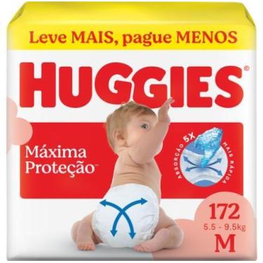 Imagem de Fralda huggies supreme care m com 172 unidades