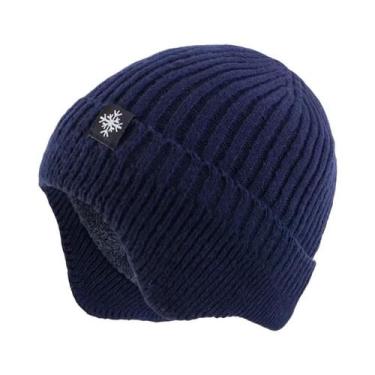 Imagem de Gorro De Inverno Unissex De Malha Plush, Macio E Quente, Capuz Casual 