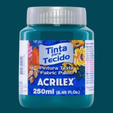 Imagem de Tinta para Tecido Fosca 250ml Acrilex - Cores Frias - 04125, ACQUA MAR