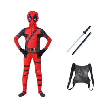 Imagem de Fantasia De Super-Herói Deadpool Para Crianças, Fantasia De Halloween,