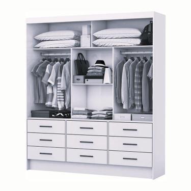 Imagem de Guarda Roupa Sevilha 3 Portas 9 Gavetas Sem Espelho Carioca Moveis Cinamomo