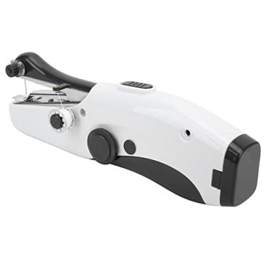 Imagem de Cryfokt Máquina de Costura Portátil Mini Pequena Agulha Dupla Diy Máquina de Costura Elétrica para Casa Viajando Aplicabilidade (Preto)