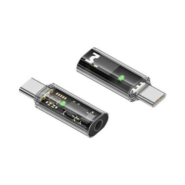 Imagem de Adaptador USB-C Para Fone De Ouvido 3.5mm Com DAC Conversor De Áudio P