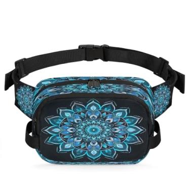 Imagem de Pochete mandala étnica roxa para mulheres e homens com alça ajustável bolsa de cinto bolsa transversal bolsa de peito bolsa tiracolo bolsa tiracolo, Cor 7