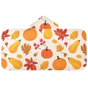 Imagem de Burbuja Toalha de banho com capuz de laço rosa para crianças, toalha de praia de pelúcia macia absorvente para chá de meninas e meninos 3-10 anos, 61 x 127 cm