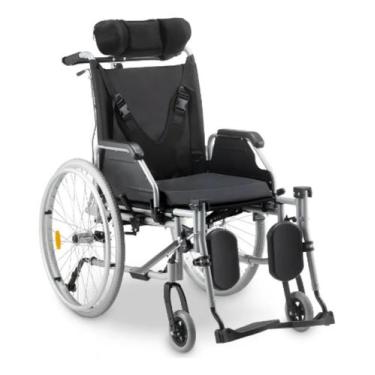 Imagem de Cadeira de Rodas Reclinável Dobrável em Alumínio modelo D700 - Dellame