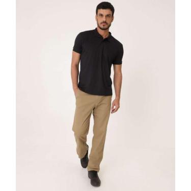 Imagem de Calça Masculina Slim Sarja Chino Bolsos Marisa-25131, Bege, 46