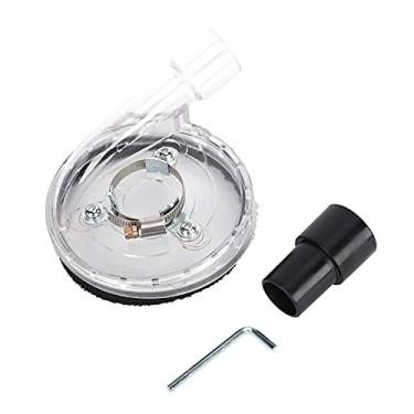 Imagem de Kit de proteção contra poeira Capa universal de moagem a seco Policarbonato transparente Durável Acessórios para rebarbadoras angulares oblíquas para discos de aba de 4 pol. 5 pol.