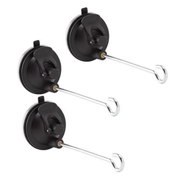 Imagem de Alomejor Cabide de Parede, 3 Pçs Ventosa Alimentador de Pássaros Ganchos de Janela Com Gancho para Sinos de Planta Alimentador de Pássaros Ao Ar Livre Decoração do Jardim