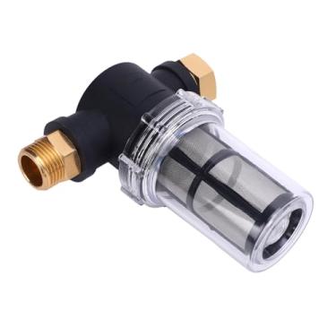 Imagem de aqxreight Sedimento de Mangueira de Jardim Filtração Eficiente de 3/4 de Polegada Com Tela de Malha 40 e 100 para Torneira de Entrada de Lavadora de Pressão Filtro de Mangueira de Jardim Padrão