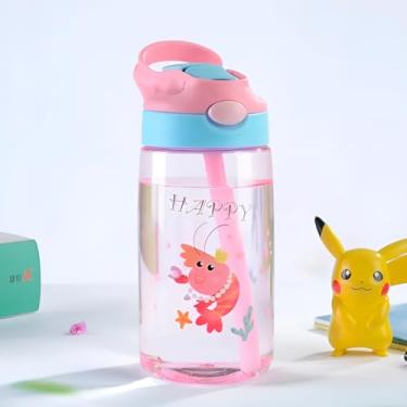 Imagem de Kit 10 Squeeze Garrafa Infantil com Canudo Hidratação Escola