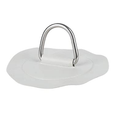 Imagem de Almofada de anel D de 15,24 cm, remendo de PVC de aço inoxidável 316 para bote inflável, caiaque, canoa, prancha de surf, com parte traseira áspera para facilitar a colagem