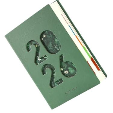 Imagem de Planner Semanal 2026 | Em Formato A5 Com Capa De Couro PU, E Separadores - Livro De Planejamento Mensal 2026 - Para Planeamento Académico, Compromissos, Casa, Escritório, Escola E Viagens