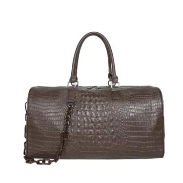 Imagem de VEVEL Bolsa de ginástica fitness de viagem feminina de poliuretano multifuncional bolsa de mão de mão tiracolo grande bolsa de fim de semana, Café, One Size