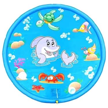 Imagem de Piscina para crianças e Animais de Estimação, Brinquedo de Água para Cães, Pet Verão, Piscina Pet Inflável Chafariz (100 cm)