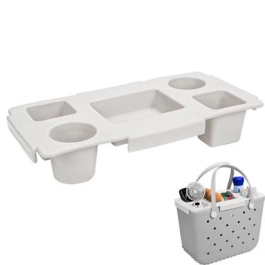 Imagem de Organizador de bandejas grandes Caddy ZYTONGMAO Bogg Bag branco
