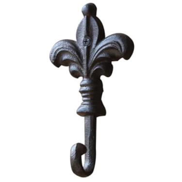 Imagem de JfwuHap 1 gancho exclusivo, ganchos vintage de ferro fundido resistente com parafusos para pendurar em casa, cabide de toalhas, gancho montado na parede para casaco, lençol, bolsas, toalha, chaves