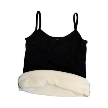 Imagem de Camiseta Térmica Sem Mangas Feminina, Roupa Íntima Quente Para O Inver