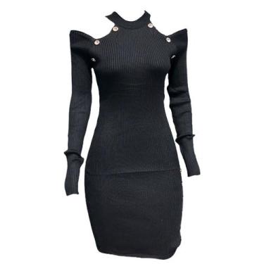 Imagem de Vestido Manga Longa Feminino Tricote Sweet Linha Premium - Anj Modas, 