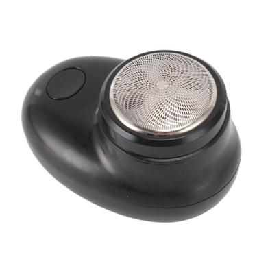Imagem de aqxreight Aparador de Barba Elétrico para Homens - Lâminas de Aço Inoxidável Kit de Limpeza Portátil Recarregável USB para Viagens, Casa e Academia, Máquina de Cortar Cabelo Facial Portátil, Ferramenta de Corte Profissional (Preto fosco)