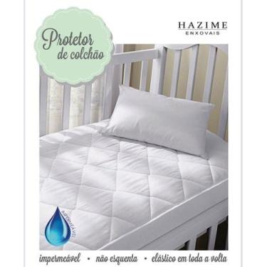 Imagem de Protetor de Colchão para Berço HAZIME - 70x130cm - Impermeável e Anti-