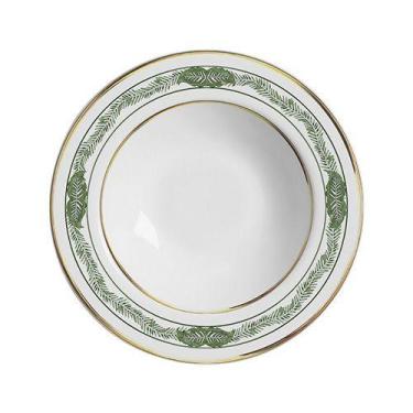 Imagem de Conjunto com 6 Pratos Fundo Xangai Verde Ø25cm - Alleanza Cerâmica