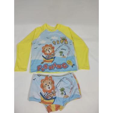 Imagem de Conjunto Moda Praia infantil e bebê Com Proteção UV - Bella Fllor