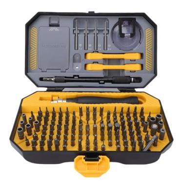 Imagem de FTVOGUE Kit de Mini Chave de Fenda Precisa, Conjunto Compacto 116 Em 1 Com Pontas de Aço CR V e Chaves de Fenda de Aço S2 para Laptop, Computador, Telefone, Relógio, Conserto de Console