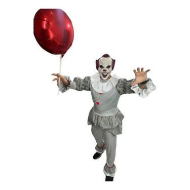 Imagem de Fantasia Palhaço It Adulto - It: A Coisa Tamanho:G AdultoCor:Branco - 