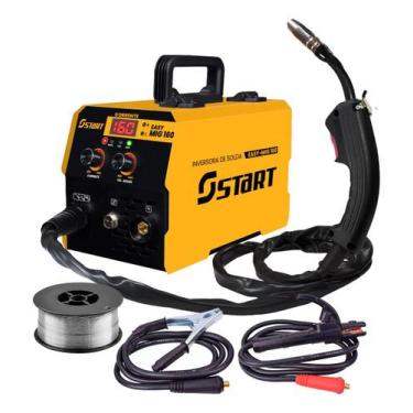 Imagem de Máquina Solda Inversora Mig 160a Sem Gás 3 Em 1 Tig Lift Eletrodo Easy
